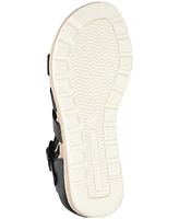 Easy Street Women's Simone Zip Wedge Sandals