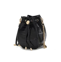 Mkf Collection Cassidy Croco-Embossed Hobo Bucket Bag by Mia K