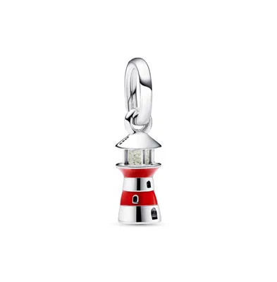 Pandora Sterling Silver Glow-in-the-Dark Lighthouse Dangle Charm