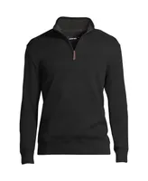 Lands' End Men's Big & Tall Bedford Rib Quarter Zip Sweater