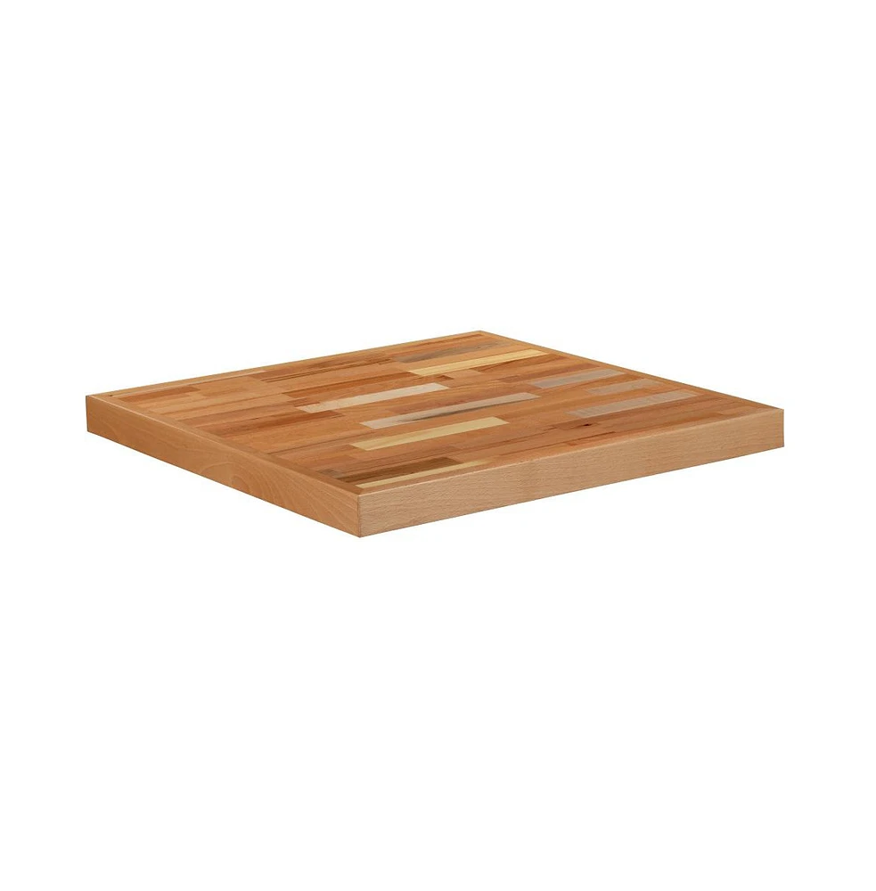 Square Butcher Block Style Table Top - Restaurant Table Top