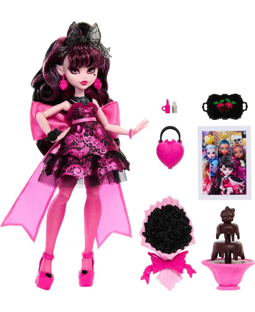 Monster High Draculaura Doll in Monster Ball Party Dress with Accessories - Multi