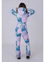 Women's Patchwork Chic Ski Suit