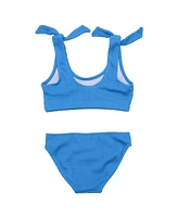 Toddler, Child Girls Marine Blue Crop Bikini