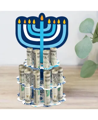 Hanukkah Menorah - Diy Chanukah Holiday Party Money Holder Gift - Cash Cake