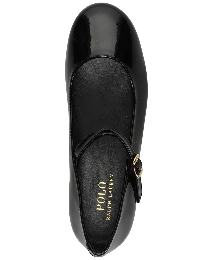 Polo Ralph Lauren Big Girls Kinslee Leather Flats from Finish Line