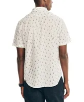 Nautica Men's Classic-Fit Sailboat Print Short-Sleeve Shirt