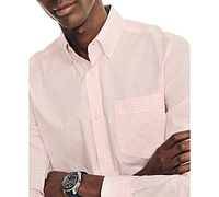 Nautica Men's Classic-Fit Long-Sleeve Gingham Check Poplin Shirt