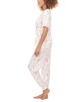 Honeydew Women's Happy Place 2-Pc. Printed Pajamas Set