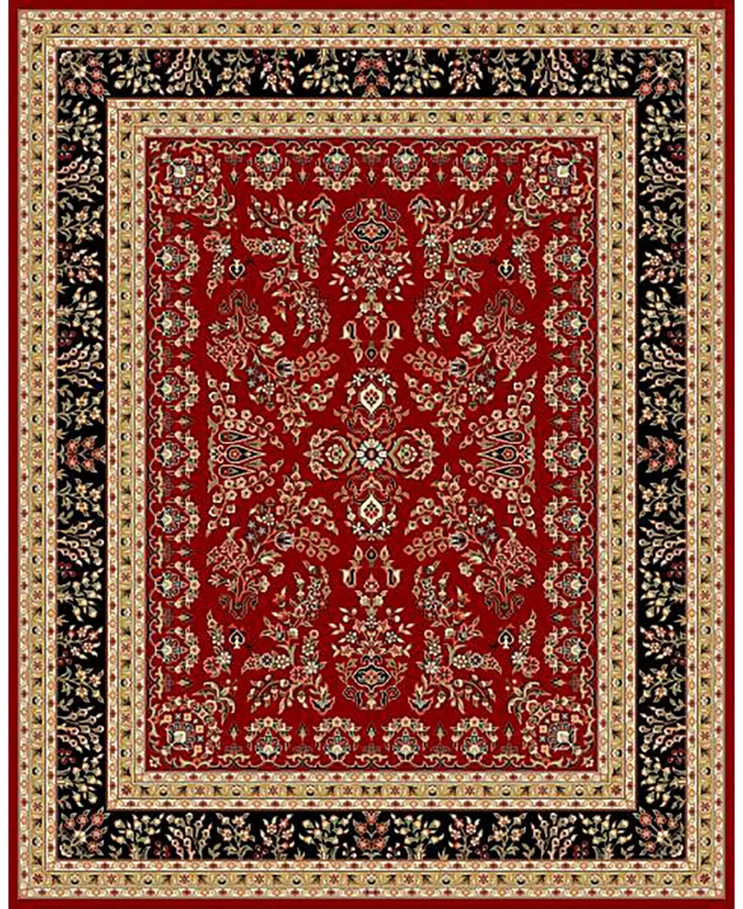 Safavieh Lyndhurst LNH331 Red and Black 4' x 6' Area Rug