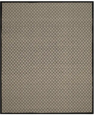 Safavieh Four Seasons FRS652 Ivory and Black 8' x 10' Sisal Weave Area Rug