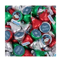 300 Pcs Christmas Candy Chocolate Hershey's Kisses Bulk (3lb) - Jolly Snowman - Assorted pre