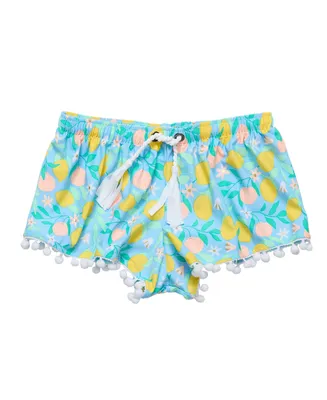 Toddler, Child Girl Lemon Drops Swim Shorts