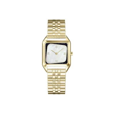 Vanna Geminus Women's Sandstone and Pearl Stainless Steel Watch