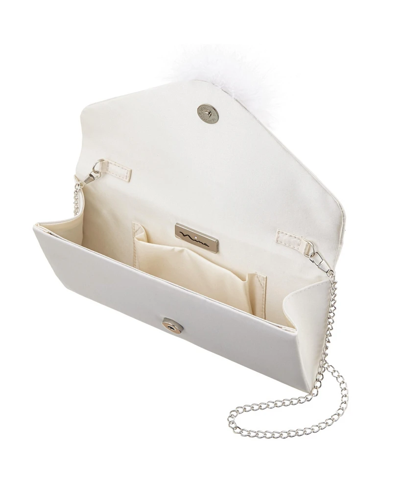 Nina Envelope Clutch with Pompom