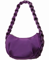 Nina Braided Crystal Hobo Bag