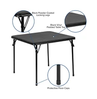 Emma+Oliver Kids 5 Piece Folding Table And Chair Set - Activity