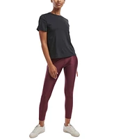 Reebok Women's Lux High-Rise Shine Full-Length Leggings