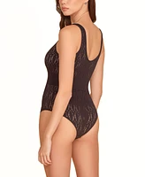 Hauty Women's All Over Cut Out Bodysuit 1 Pc Lingerie