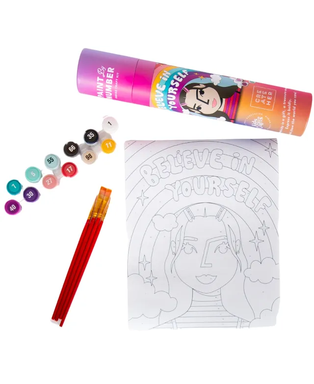 Kids Crafts Believe in Yourself Paint by Number Craft Kit