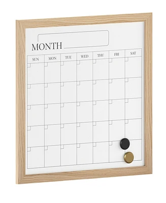 Martha Stewart Everette 18" x 18" Magnetic Monthly Calendar Dry Erase Board with Frame