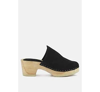 Darcie Womens Suede Clogs