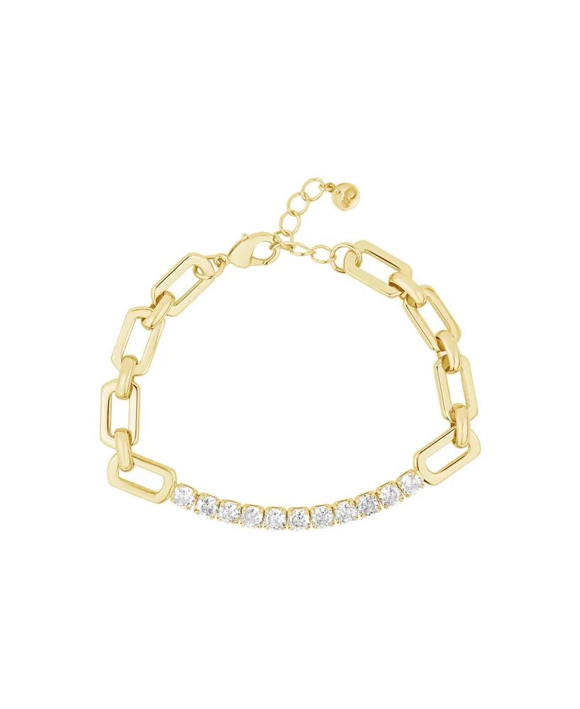 And Now This Cubic Zirconia Link Bracelet