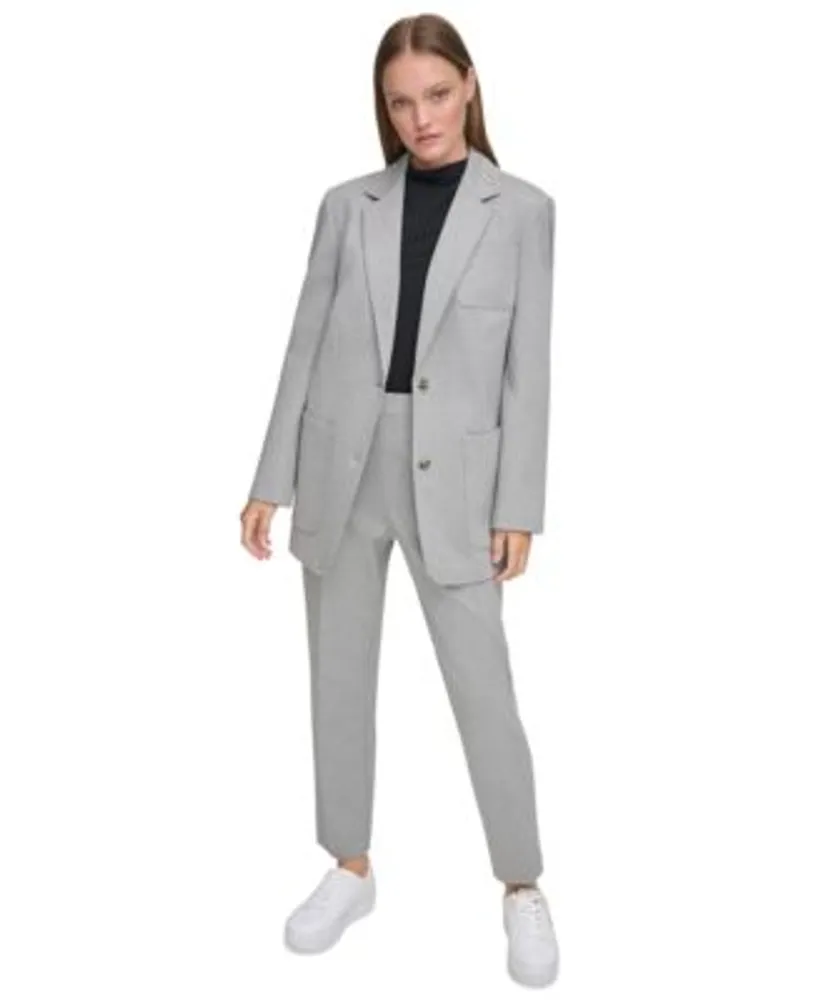 Calvin Klein Womens X Fit Oversized Blazer Pull On Pants