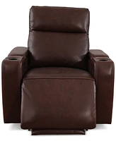 Greymel 37" Zero Gravity Leather Chair with Power Headrest, Created for Macy's