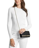 Michael Kors Mona East West Large Leather Clutch