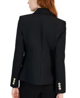 Tahari Asl Women's Twill Double-Breasted Blazer