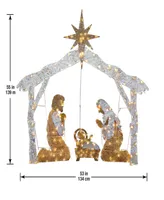 National Tree Company 55" Nativity Scene with Clear Lights