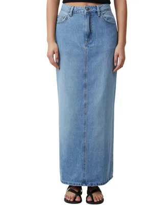 Cotton On Women's Blake Denim Maxi Skirt