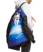 Space One Men's Nasa Inspired Parka Jacket with Printed Astronaut Interior