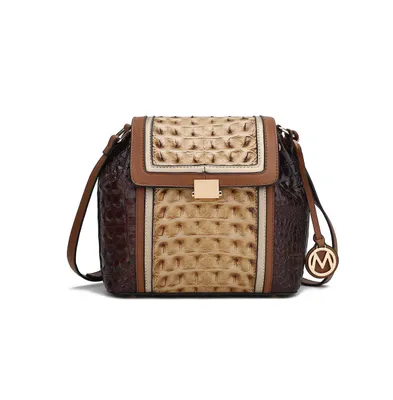 Mkf Collection Jamilah Croco-Embossed Crossbody bag