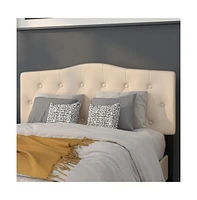 Arched Full Button Tufted Upholstered Headboard
