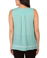 Ny Collection Petite Sleeveless Swing Blouse