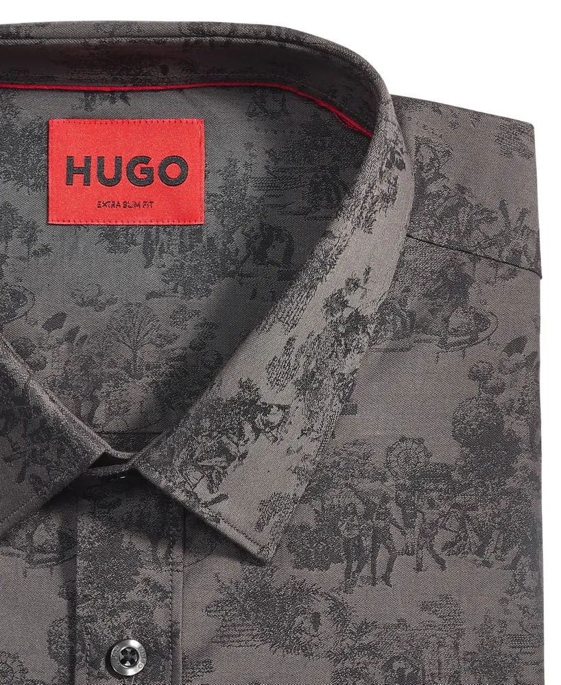 Hugo by Boss Men's Elisha Extra Slim-Fit Floral Dress Shirt