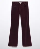 Mango Women's Mid-Rise Flare Pants