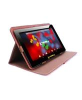 Linsay New 10.1" Tablet Octa Core 128GB Bundle with Leather Case Newest Android