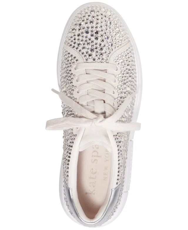 kate spade new york Lift Leather Rhinestone Embellished Sneakers