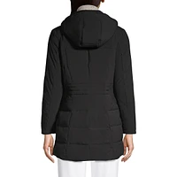 Lands' End Women's Quilted Stretch Down Coat