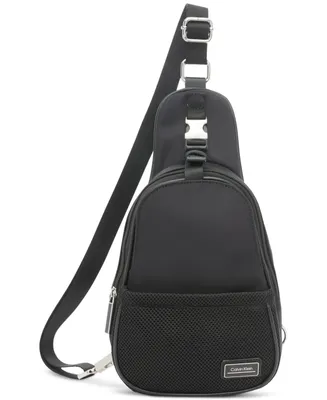 Calvin Klein Jessie Nylon Front Buckle Sling with Mesh Pocket