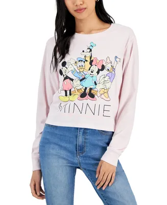 Disney Juniors' Minnie Mouse Graphic Print Long-Sleeve T-Shirt