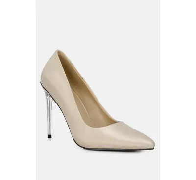 Stakes Womens Clear Heel Classic Pumps