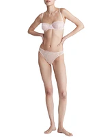 Calvin Klein Sheer Floral Lace Thong QF7352