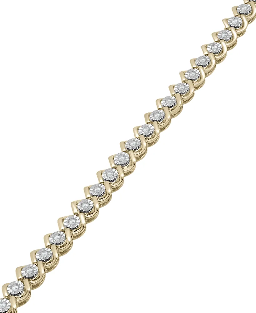 Diamond Link Tennis Bracelet (1/2 ct. t.w.) in 10k Gold, Created for Macy's
