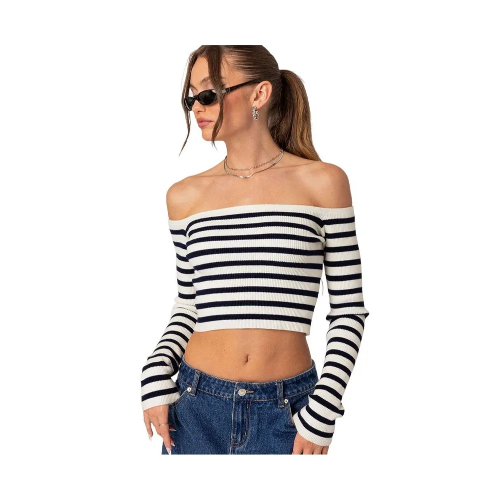 Women's Miranda off shoulder knit top