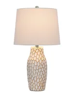 22.5" Height Finish Ceramic Table Lamp Set