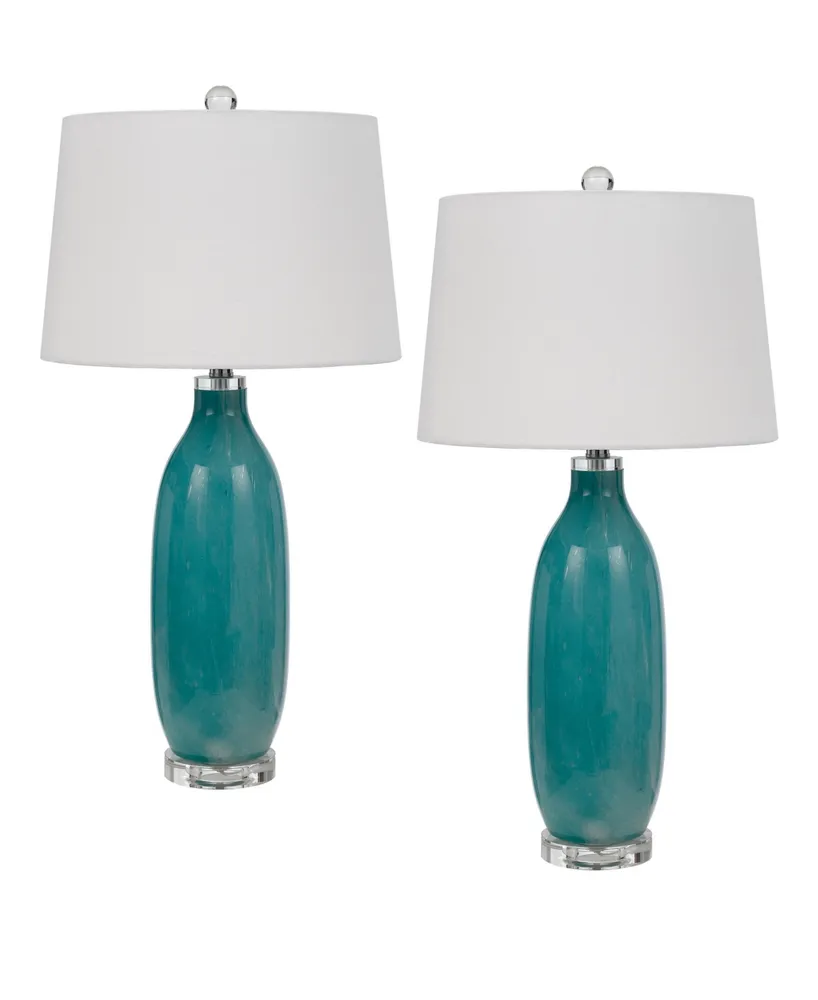 29" Height Glass Lamp Set